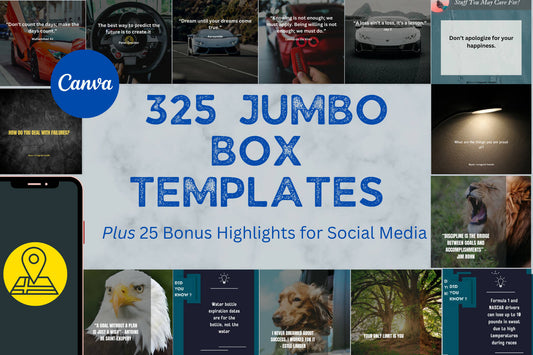 325 Jumbo Box Templates for Social Media