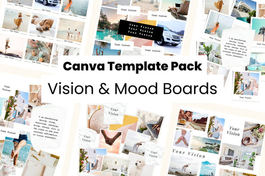 Vision & Mood Board Canva Template Pack
