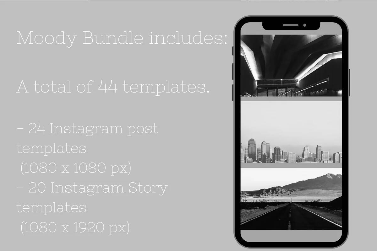 Instagram Canva Template Moody