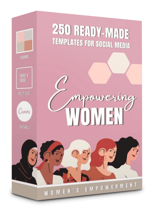 250 Empowering Women Templates Bundle Vol. 2 For Social Media -90% OFF