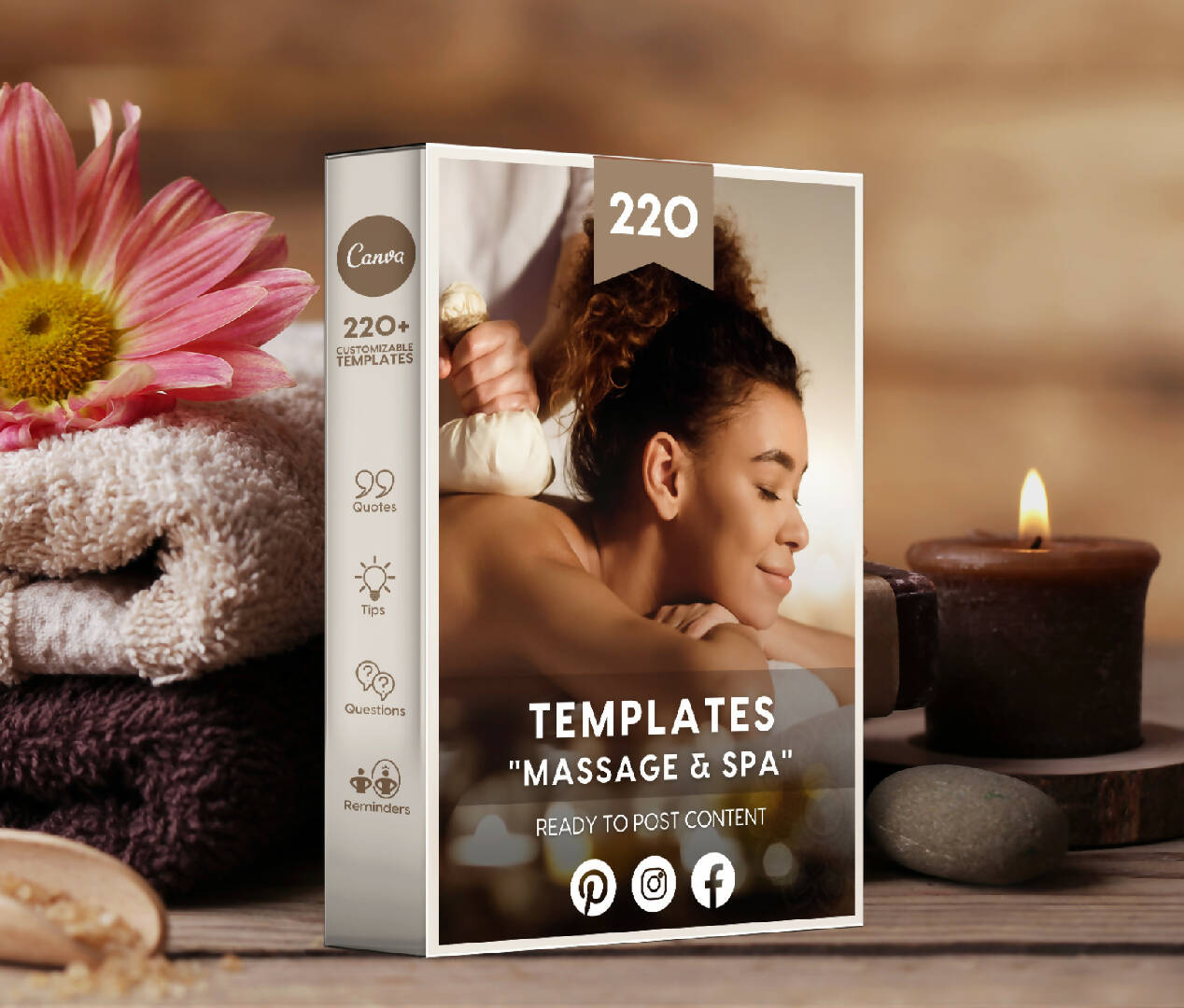 220 Massage & Spa Social Media Templates