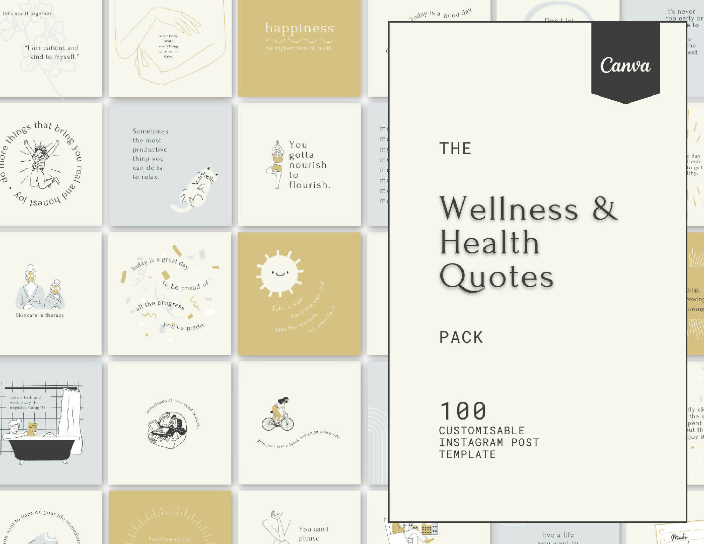 Wellness and Health Quotes Instagram Template