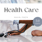 50 Health Care Editable Health Care Social Media Instagram Templates With Bonus Ebook Included