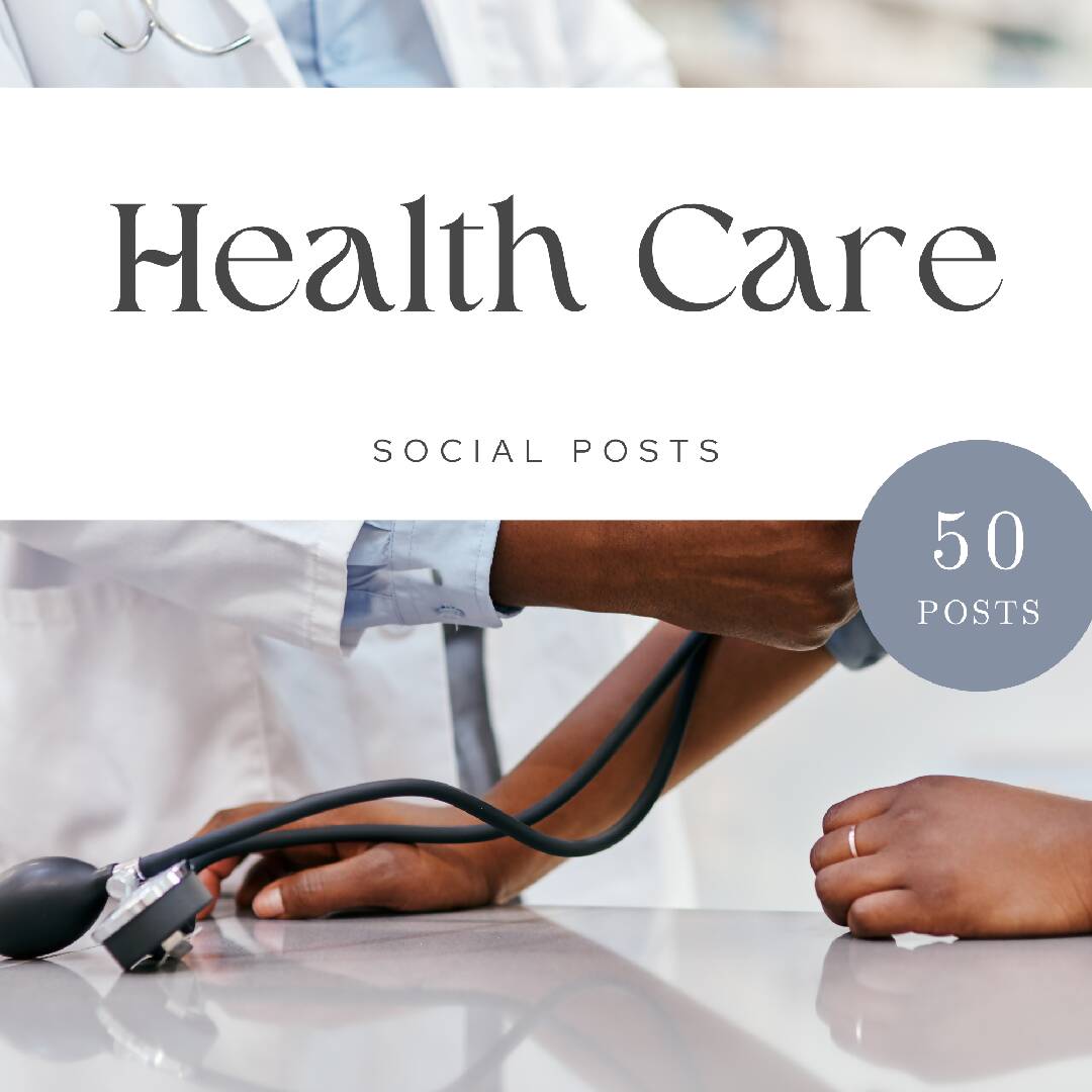 50 Health Care Editable Health Care Social Media Instagram Templates With Bonus Ebook Included