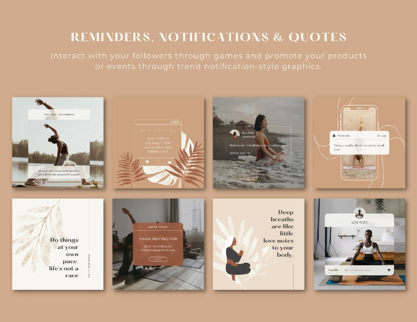 Yoga Instagram Template Pack
