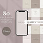 80 Inspirational Neutral Beige Instagram Social Media Quote Templates