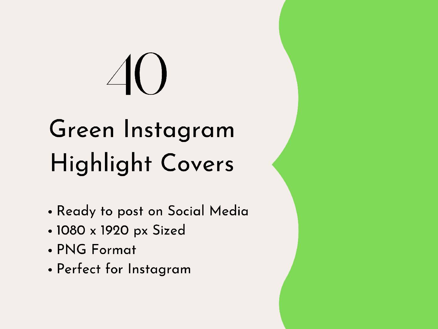 40+ Green Instagram Highlight Covers