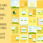 455 Canva Yellow Sunshine Instagram Feed & Stories Templates Easter Summer Spring