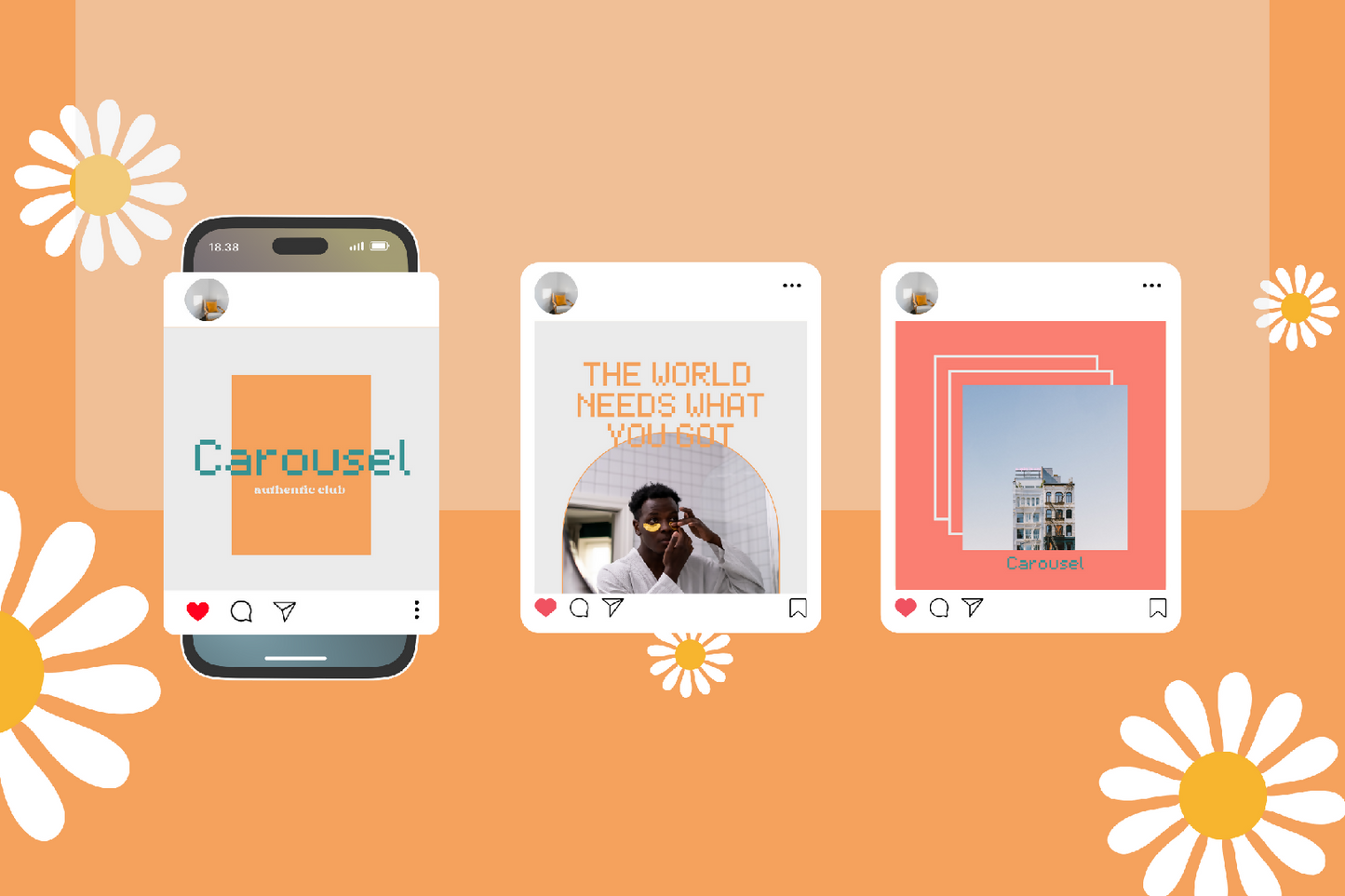 Retro Bright Template for Instagram - Editable with Canva