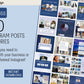 440 Canva Blue Business Corporate Office Instagram Feed & Stories Templates