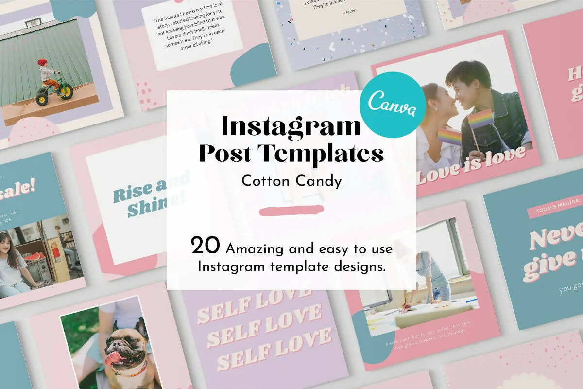 Cotton Candy Instagram Template