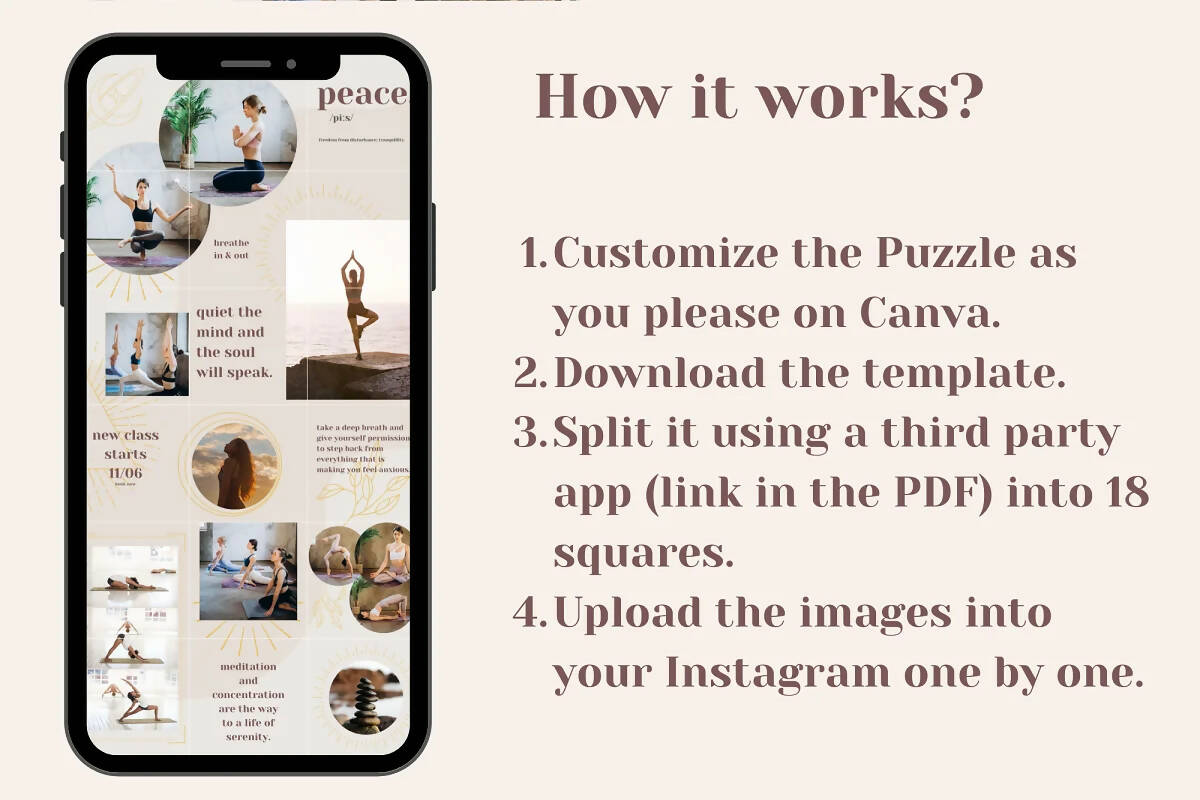 Instagram Template Flowy Puzzle