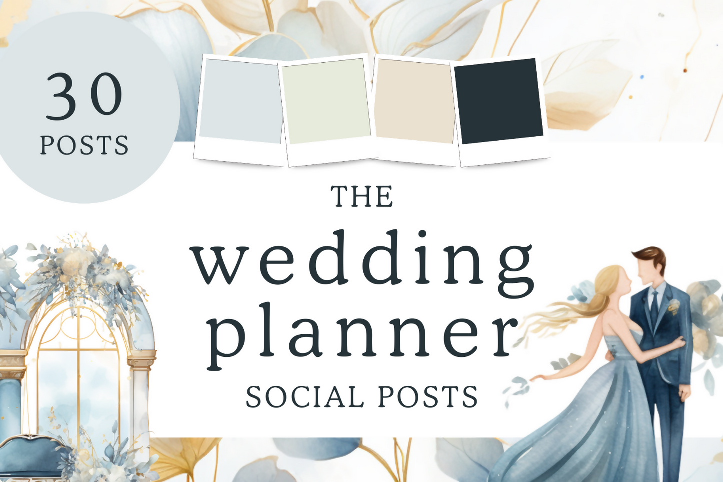 Elegant Wedding Planner Social Media Posts