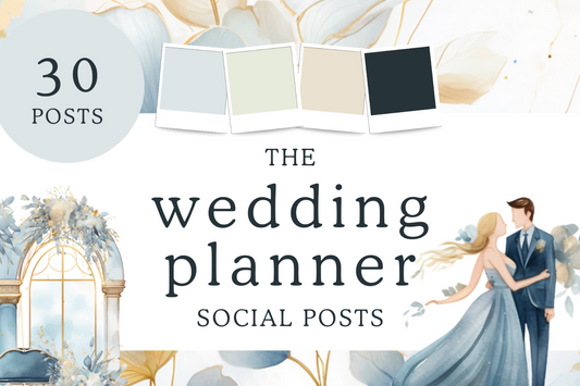 Elegant Wedding Planner Social Media Posts