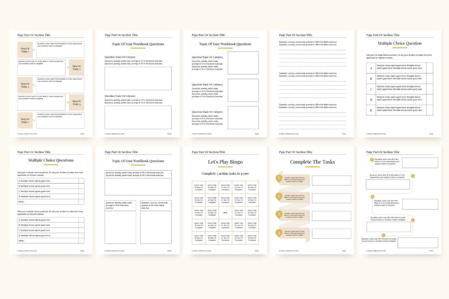 Workbooks And Action Sheets Canva Template Pack