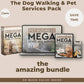 Professional Canva Template Bundle for Dog Walking and Pet Sitting Businesses: Website, eBook, Social Media, Flyers, Price List, Business Card, Email Signature