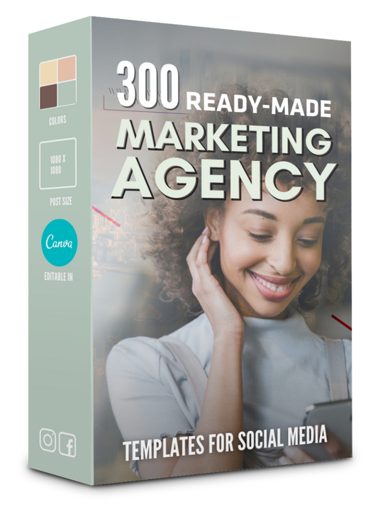300 Marketing Agency Templates for Social Media - 50% OFF