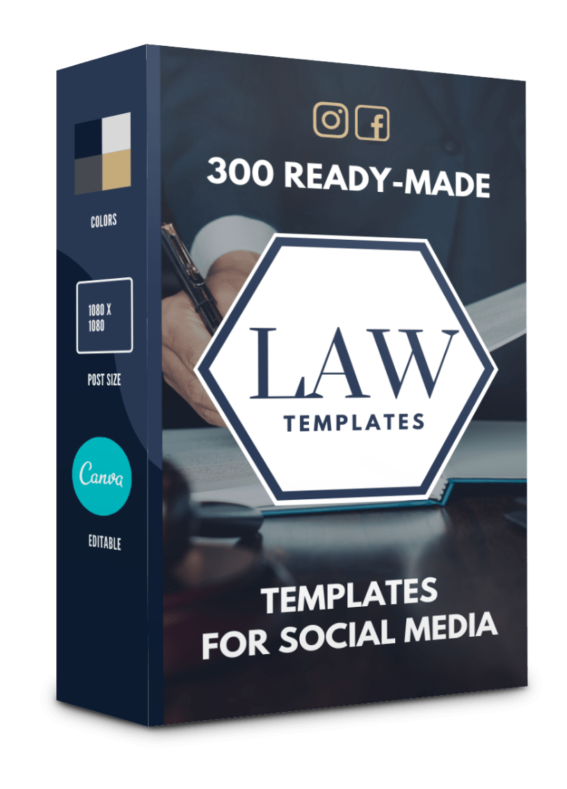 300 Law Templates for Social Media