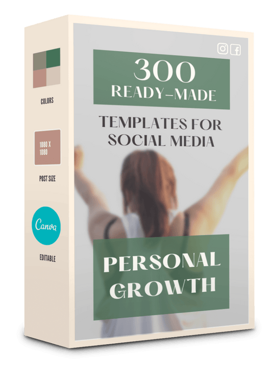 300 Personal Growth Templates -90% OFF
