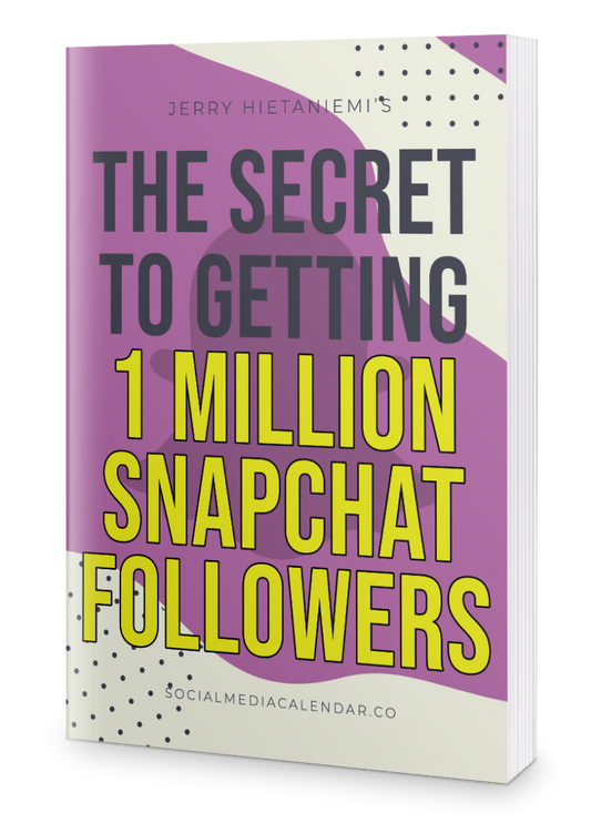 Secrets To Getting One Million Snapchat Followers In 30 Days