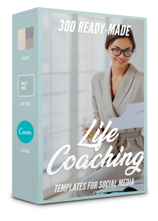 300 Life-coaching Templates for Social Media 90% OFF
