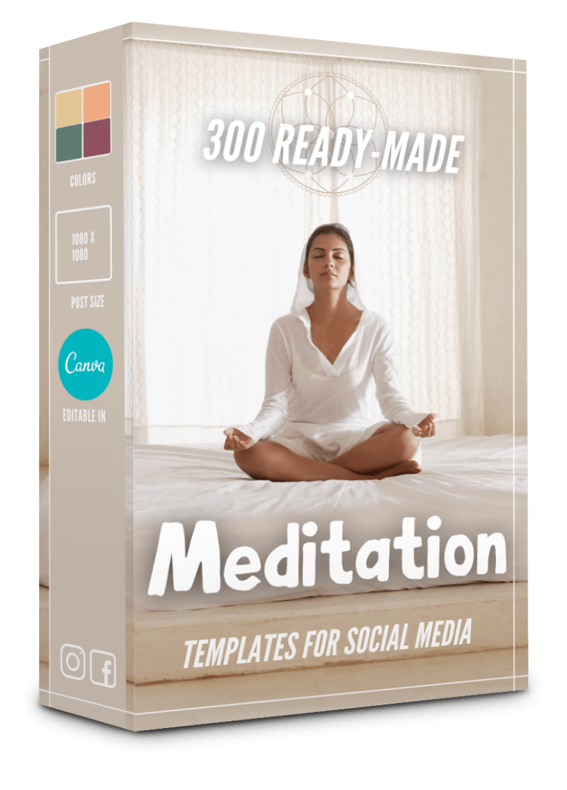 300 Meditation Templates for Social Media