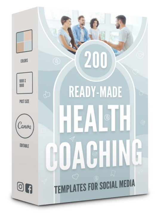 200 Health Coaching Templates for Social Media - 90% OFF