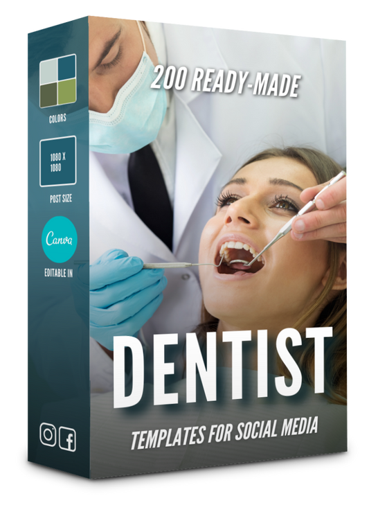 200 Dentist Templates for Social Media