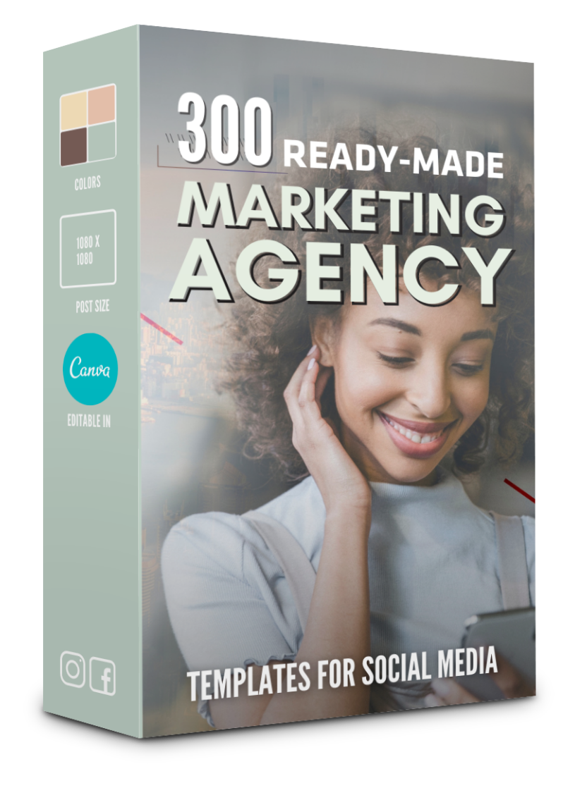 300 Marketing Agency Templates for Social Media - 90% OFF