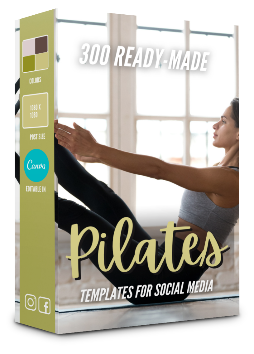 300 Pilates Templates for Social Media