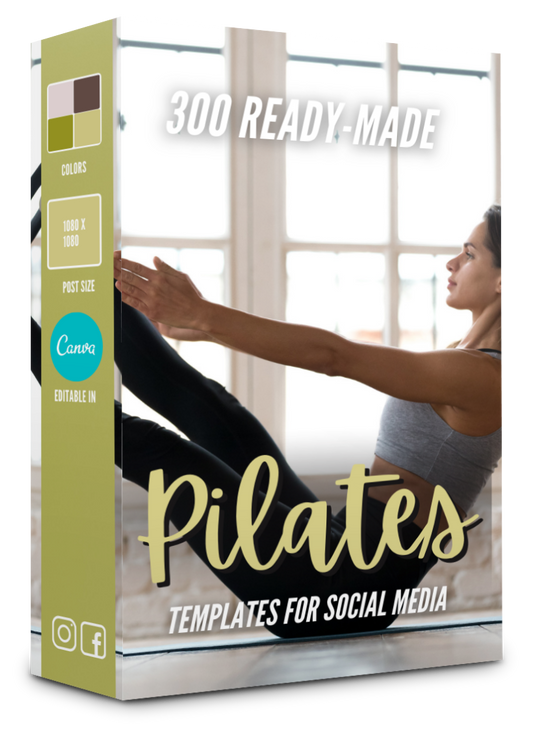 300 Pilates Templates for Social Media