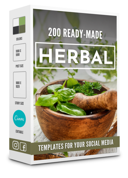 200 Herbal Templates for Social Media - 90% OFF