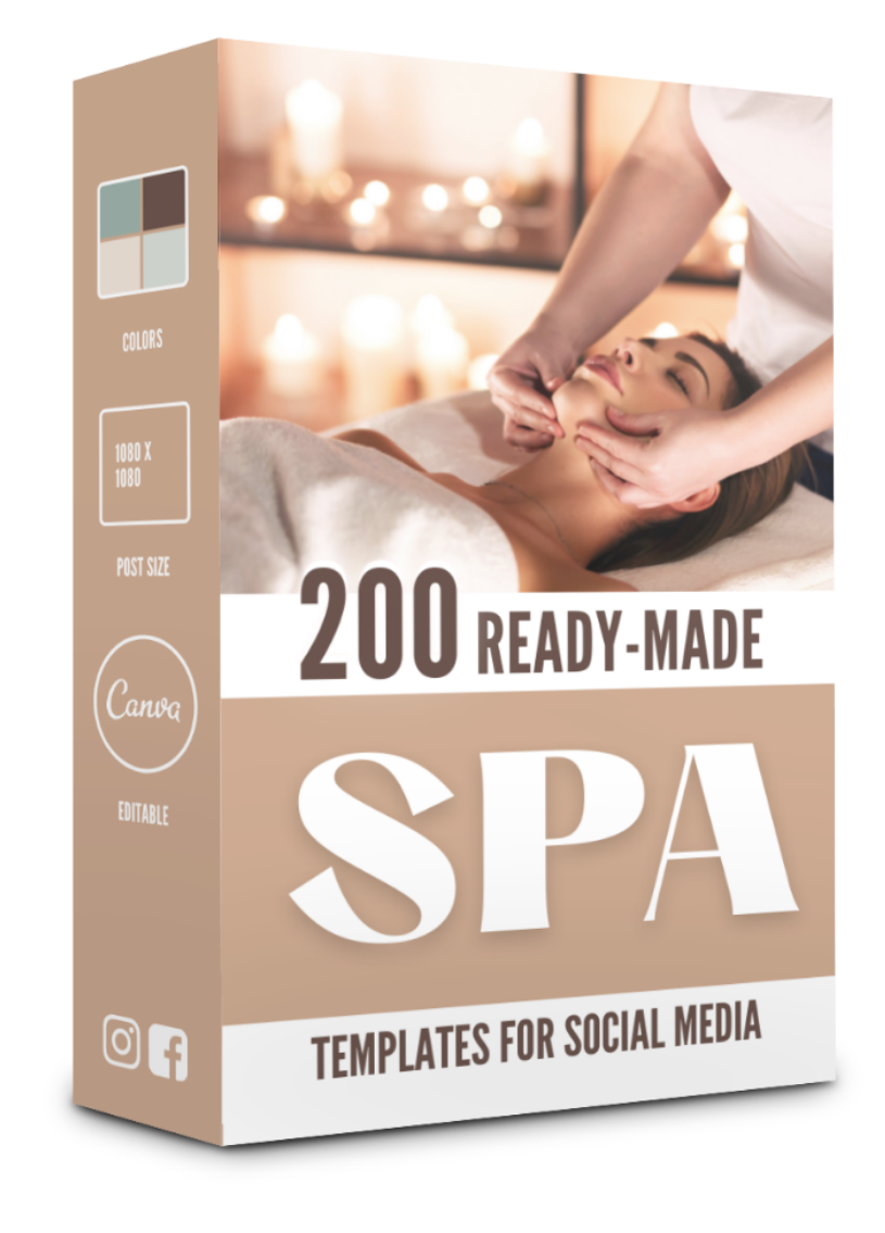 200 SPA Templates for Social Media - 90% OFF