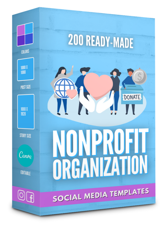 200 Nonprofit Organization Templates for Social Media - 50% OFF