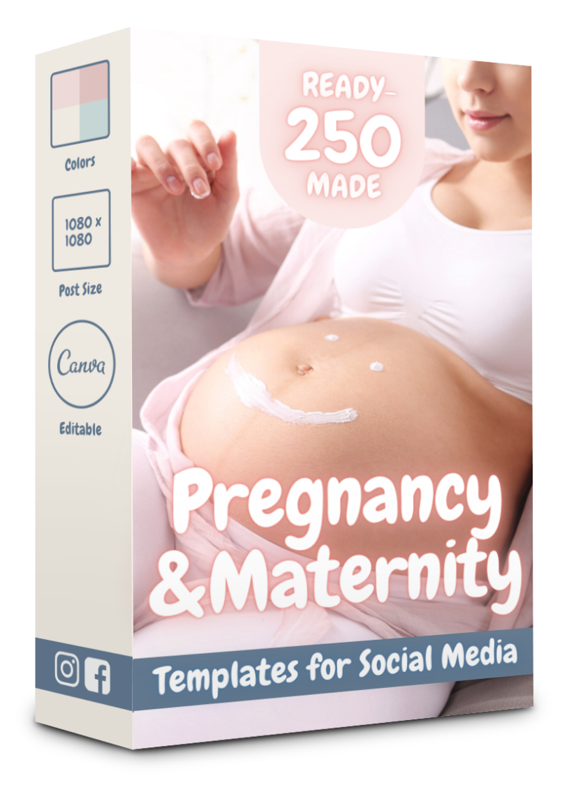 250 Pregnancy and Maternity Templates for Social Media - 90% OFF