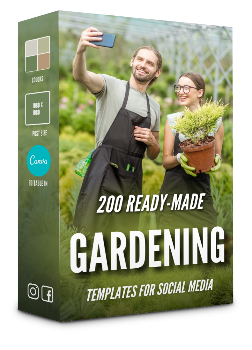 200 Gardening Templates for Social Media - 90% OFF