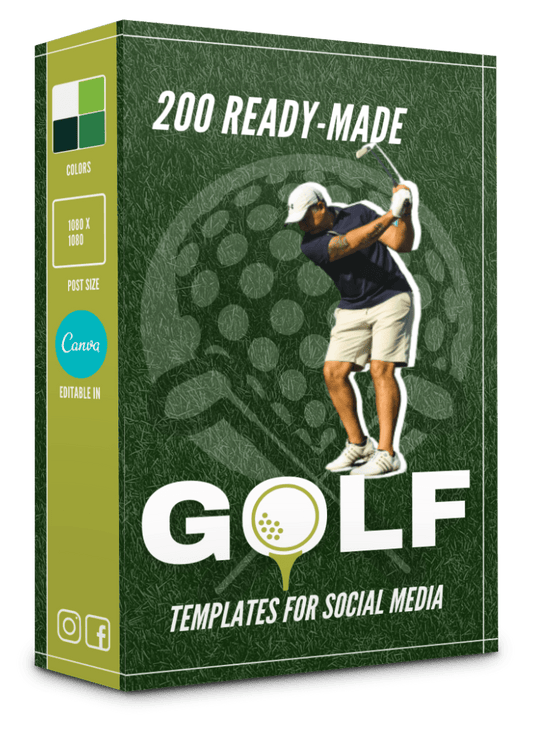 200 Golf Templates for Social Media