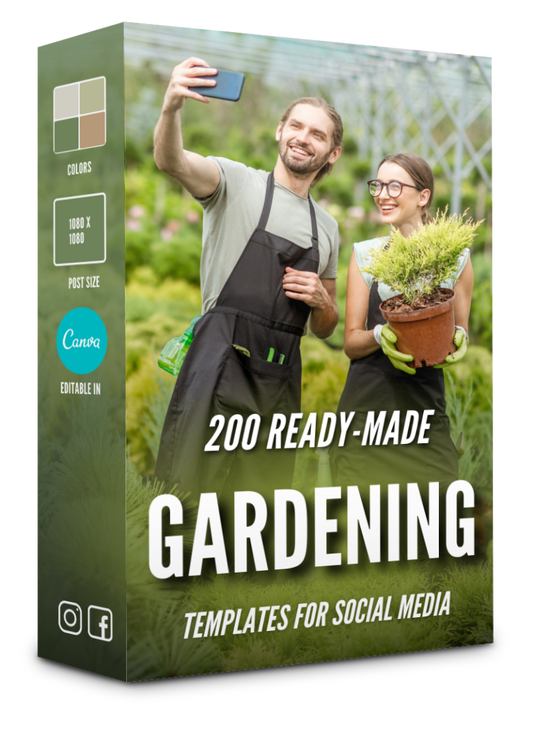 200 Gardening Templates for Social Media