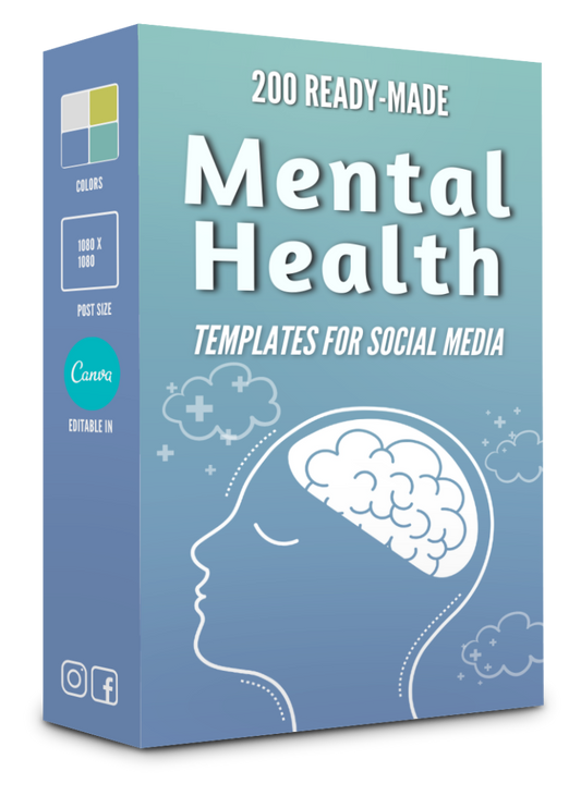 200 Mental Health Templates for Social Media - 90% OFF