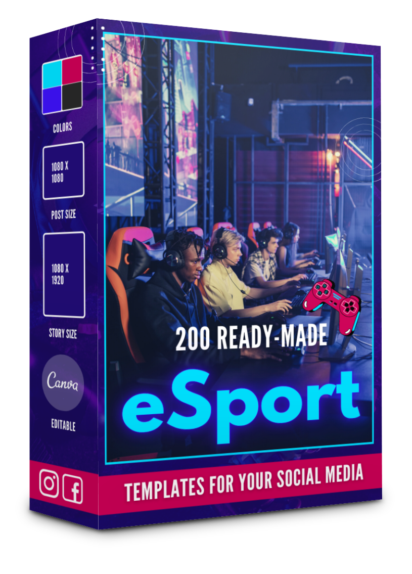 200 Esports Templates for Social Media - 90% OFF