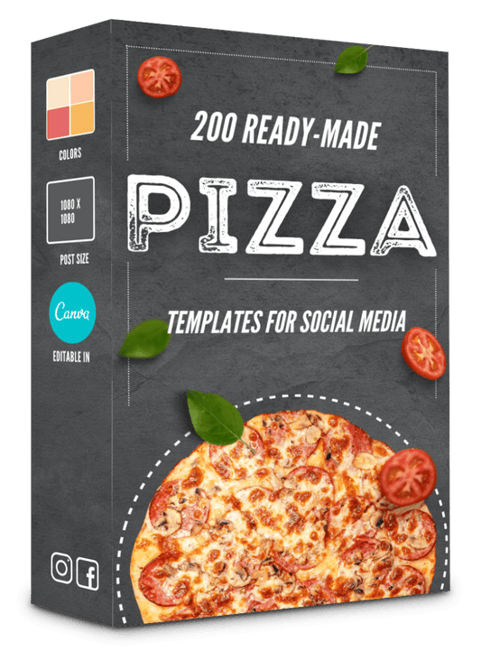 200 Pizza Templates for Social Media - 90% OFF