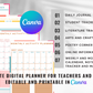 The Complete Digital Planner for Teachers and Educators (editable and printable)