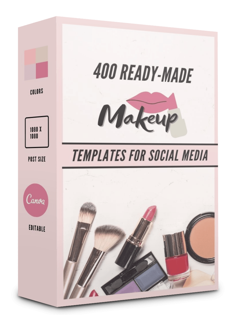 400 Makeup Templates for Social Media - 90% OFF