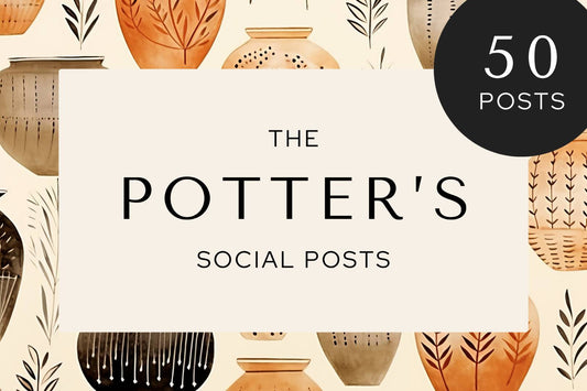 Potter's Palette: 50 Editable Canva Social Media Posts