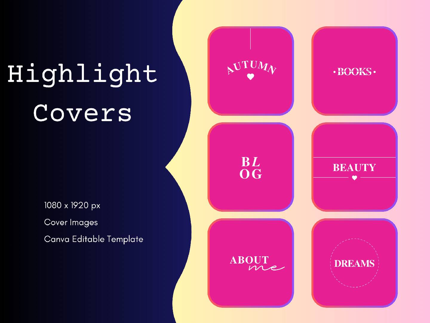 40+ Pink Instagram Highlight Covers