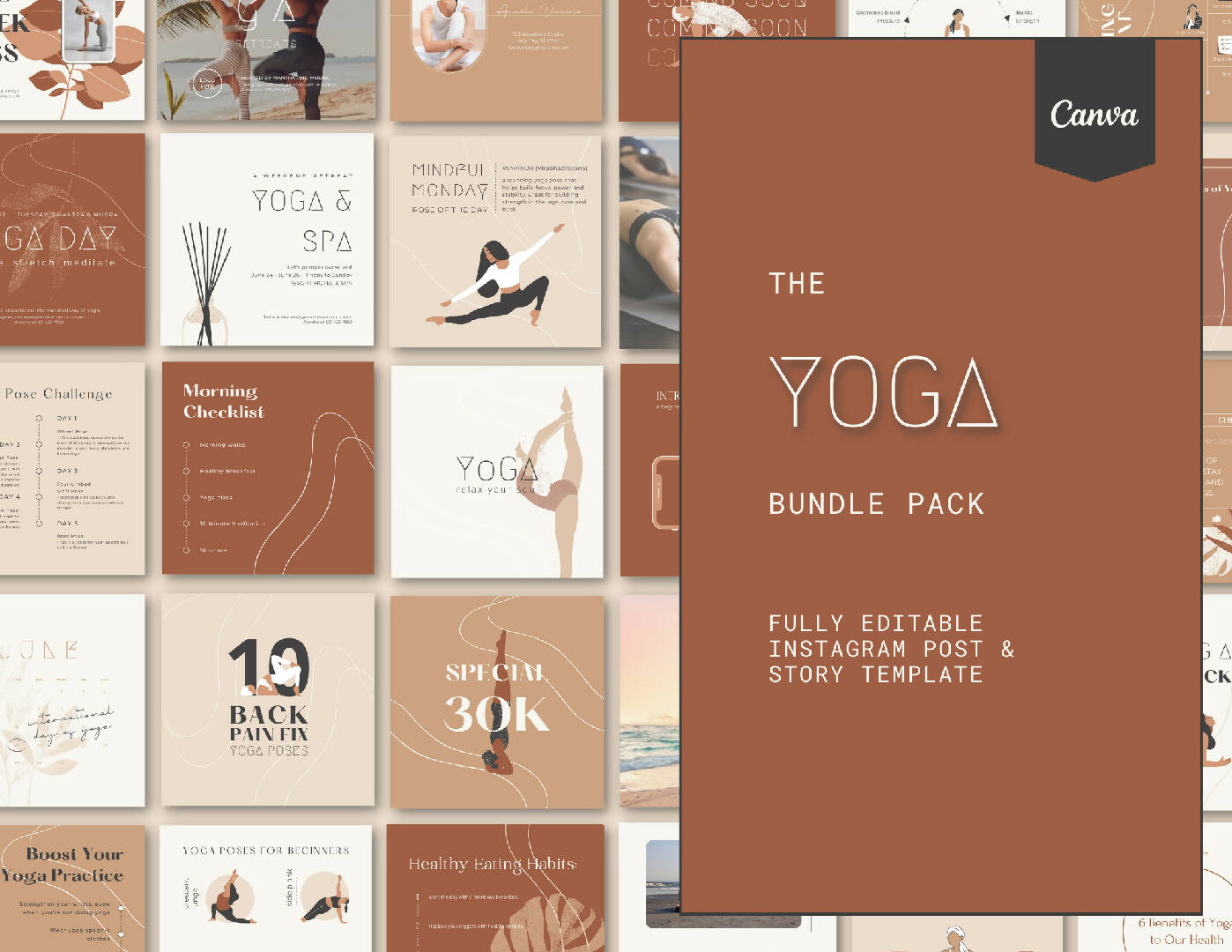 Yoga Instagram Template Pack