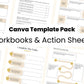 Workbooks And Action Sheets Canva Template Pack
