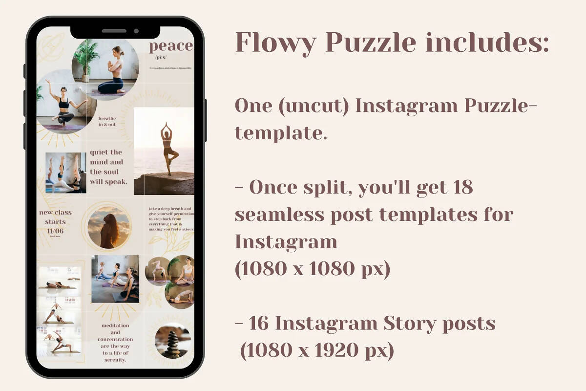 Instagram Template Flowy Puzzle