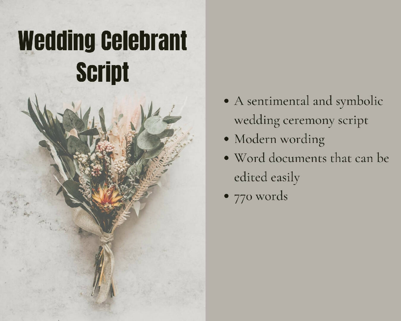 Wedding Celebrant Script, Wedding Officiant Speech, Ceremony Script For Wedding Celebrants, Wedding Vows, Celebrant Resources