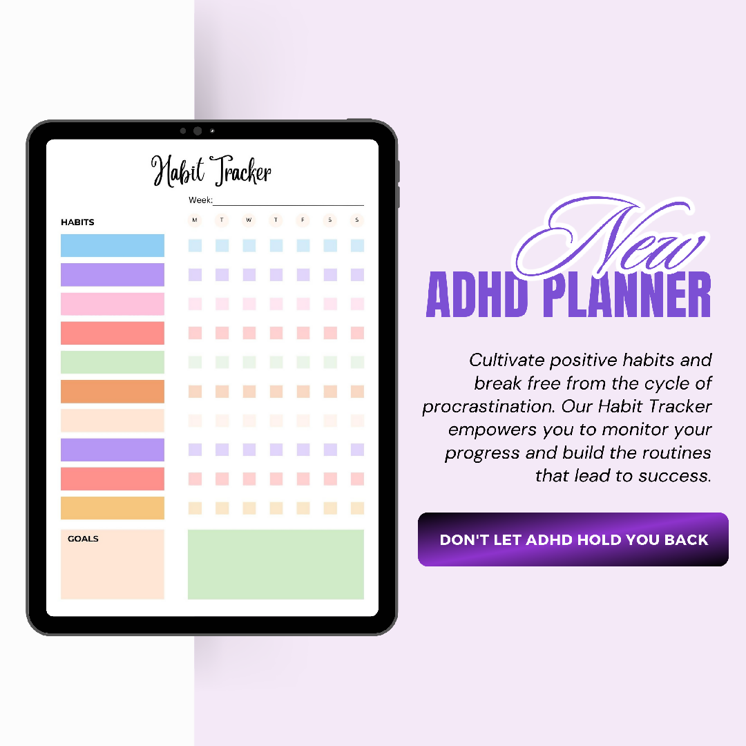 2024 ADHD Planner | ADHD Digital Planner PDF | ADHD Special 2024 Planner